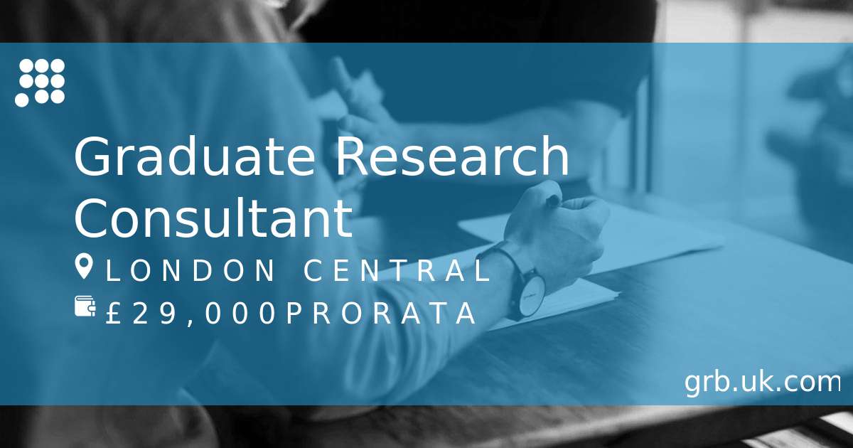 research facilitator jobs london